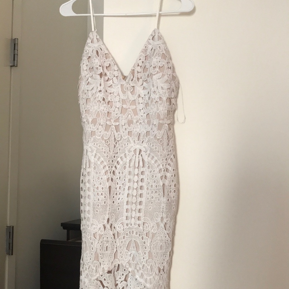 Superdown lace midi dress from revolve M